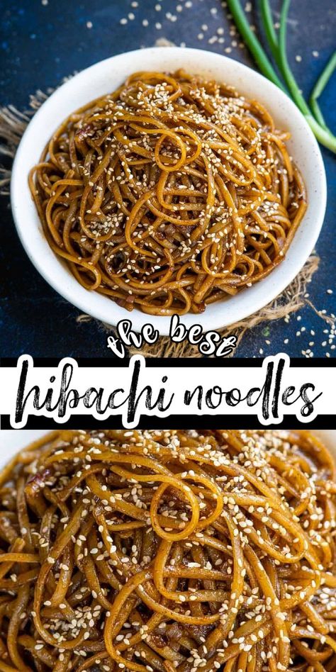 Hibachi Noodles Recipe, Hibachi Noodles, Beef Noodle Stir Fry, Hibachi Recipes, Beef Chow Mein, Japanese Hibachi, Noodle Stir Fry, Asian Noodle Recipes, Noodle Recipes Easy