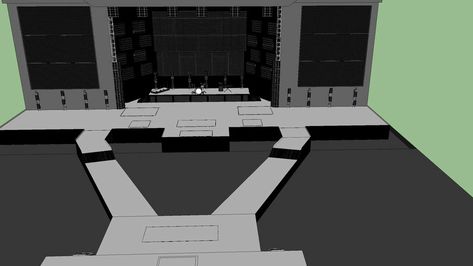 Concert Stage Layout, Bloxburg Concert, Stage Layout, Concert Stage Design, Stage Designs, Stage Set Design, Abs And Cardio Workout, Concert Stage, Were All Mad Here