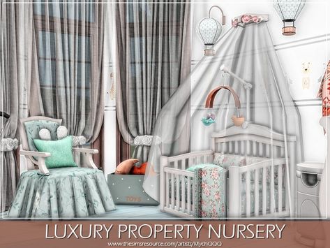 Ts4 Nursery Cc, Sims 4 Crib Cc, Sims 4 Nursery Cc, Ship Nursery, Living Room Sims 4, The Sims 4 Lots, Sims 4 Bedroom, Cc Furniture, Sims 4 House Plans