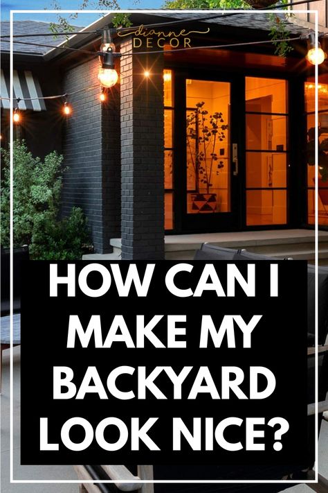 How Can I Make My Backyard Look Nice? Easy backyard ideas. How To Make You, Amazing Swimming Pools, Outdoor Sitting Area, Backyard Oasis Ideas, Cozy Backyard, Easy Backyard, Backyard Paradise, Ideas Backyard, Patio Makeover