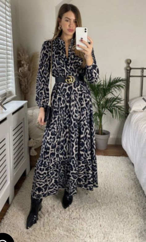 Long Winter Dress Outfit, Long Winter Dress, Denim Skirt Outfit Fall, Winter Dress Outfit, White Maxi Dress Outfit, Long Winter Dresses, Picnic Outfit, Animal Print Maxi Dresses, Leopard Print Maxi Dress