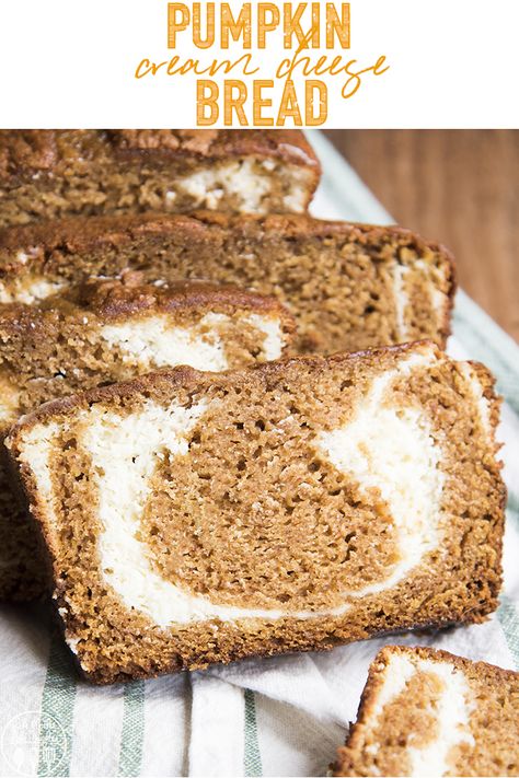 This pumpkin cream cheese bread is a a delicious and moist pumpkin bread that has a sweet swirl of cream cheese in the middle. It's the perfect fall dessert! Amish Friendship Bread Starter Recipes, Loaf Breads, Pumpkin Cream Cheese Bread, Friendship Bread Recipe, Amish Friendship Bread, Cream Cheese Bread, Friendship Bread, Moist Pumpkin Bread, Pumpkin Cream Cheese