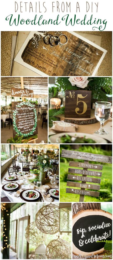 Elements from a stunningly beautiful enchanted forest DIY woodland wedding. Enchanted Forest Diy, Centerpieces Books, Trendy Wedding Themes, Forest Diy, Woodland Theme Wedding, Diy Woodland, Forest Theme Wedding, Enchanted Forest Wedding, Enchanted Wedding