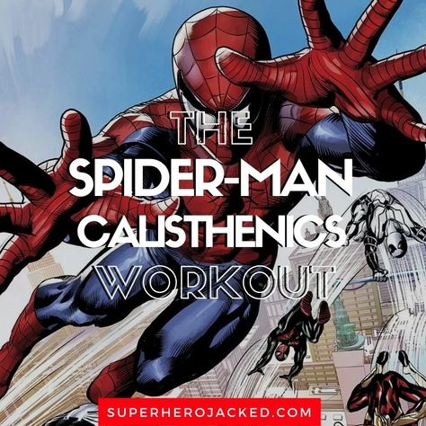 Spider-Man Calisthenics Workout: Full Bodyweight Spider Training! Spiderman Workout Routine, Streches Workouts Before Workout, Spiderman Workout, Morning Workout At Home, Nerdy Workout, Calisthenics Workout Program, Superhero Jacked, Parkour Gym, Calisthenics Program