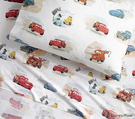 Car Toddler Room, Car Themed Bedrooms, Toddler Bed Sheets, Toddler Duvet Cover, Car Nursery, Disney Bedding, Toddler Sheets, Cars Room, Car Bedroom