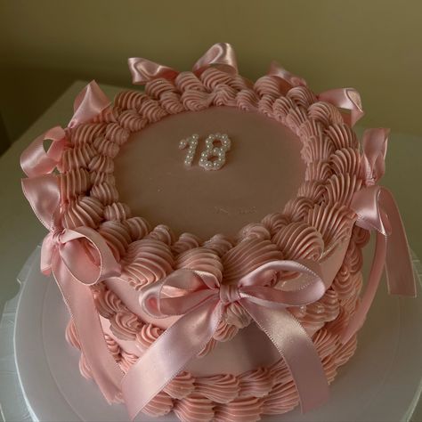 18🎀 Cake details: 2 layer 6 inch #yyccakes #cakeinspo #18thbirthdaycake #cakedecorating #dbeyyc #explorepage Cake Designs For Kids, 18th Cake, 18th Birthday Cake, Cake Designs, Cake Decorating, Wedding Decorations, Cake