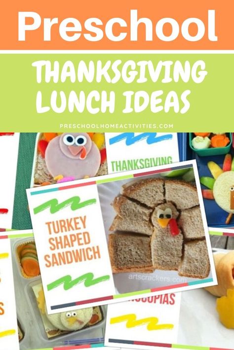 Thanksgiving Lunch Ideas For Kids - Preschool Home Activities - Turkey-Shaped Sandwich - Crescent Roll Cornucopias - Thanksgiving Turkey Bento - Fall Lunch Ideas - Bunches Of Lunches #preschoolthanksgivinglunchideas #preschoolthanksgivingparty #preschoolthanksgivingfood #preschoolthanksgivingsnacks #preschoolthanksgivingturkey #preschoolthanksgivingtreats #preschoolthanksgivingmeal #preschoolthanksgivingrecipes #preschoolthanksgivinglunch Thanksgiving Kids Lunch Ideas, Thanksgiving School Lunch Ideas For Kids, Daycare Thanksgiving Lunch, Fall School Lunch Ideas, Preschool Thanksgiving Feast Food Ideas, Preschool Thanksgiving Snacks, Thanksgiving Class Snack Ideas, Thanksgiving Lunch Ideas For Kids, Turkey Theme Preschool