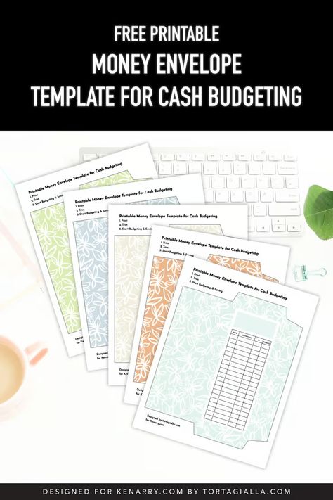 Make your own cash envelopes with this free printable, so you can start your cash budgeting journey today! Download the PDF files from Ideas for the Home by Kenarry. Printable Budget Worksheet, Cash Budget System, Free Printable Envelopes, Envelope Template Printable, Budgeting System, Money Saving Methods, Cash Budget, Envelope System, Printable Envelope