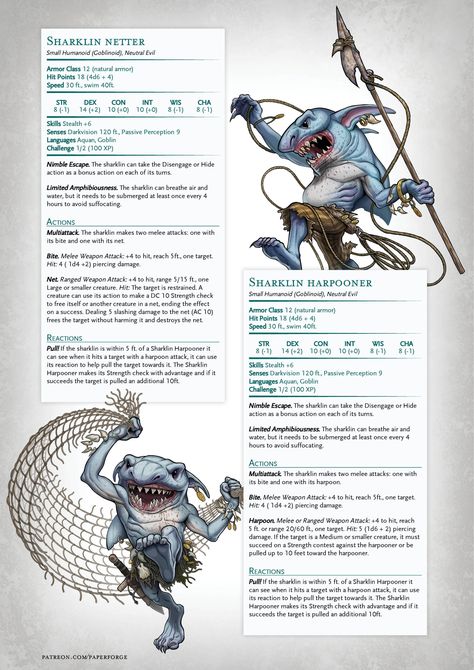 Dnd Underwater Monsters, Dnd False Hydra, Water Monster Dnd, Merrow Dnd, Dnd Water Encounters, Dnd Water Monsters, Dnd Sea Monsters, Dnd Pirate, Dnd Creatures