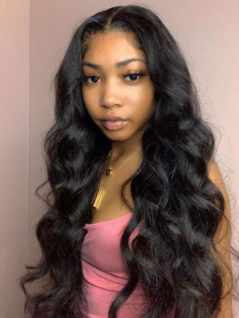 Virgin Hair Wigs, Human Virgin Hair, Body Wave Wig, Body Wave Hair, Long Black Hair, Lace Hair, Front Lace Wigs Human Hair, Bleached Hair, Baddie Hairstyles