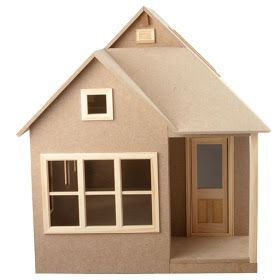 Shenandoah & Stuff: New Year New Kit Building Miniature, Popsicle Stick Houses, Gable House, Bow Window, Cardboard House, Thatched Roof, Modern Dollhouse, Dollhouse Kits, Paper Houses