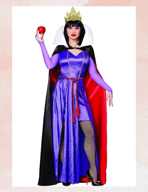 OOGI BOOGIE BASH, DISNEY, Spirit Halloween Snow White Adult Evil Queen Costume – Disney Villains | Officially Licensed | TV and Movie Costumes Glamorous Halloween Costumes, Evil Queen Costume Diy, Snow White Family Costume, Halloween Snow White, White Queen Costume, Evil Queen Snow White, Cape Hood, Disney Villain Costumes, Evil Queen Costume