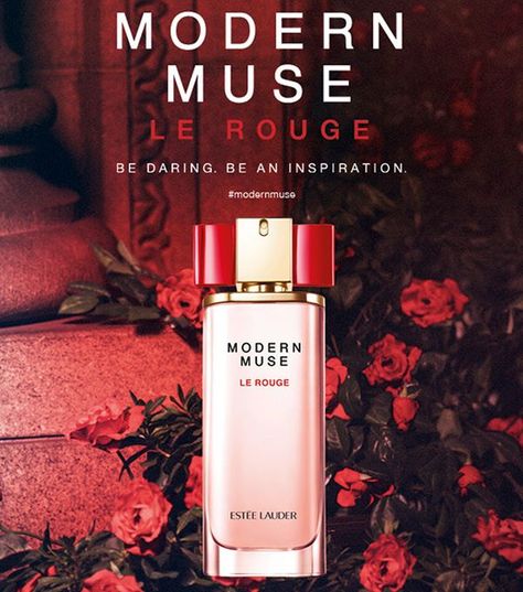 Estee Lauder Modern Muse Le Rouge Collection Featuring Kendall Jenner 3 Modern Muse Perfume, Vanilla Madagascar, Estee Lauder Modern Muse, Winter Perfume, Modern Muse, Bulgarian Rose, Latest Makeup, Perfume Design, Pink Pepper