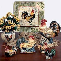 Certified International Lille Rooster Kitchen Themes Ideas, Amazon Kitchen Decor, Chicken Kitchen Decor, Country Decor Diy, Rooster Kitchen Decor, Chicken Home, Chicken Kitchen, Red Kitchen Decor, Country Rooster