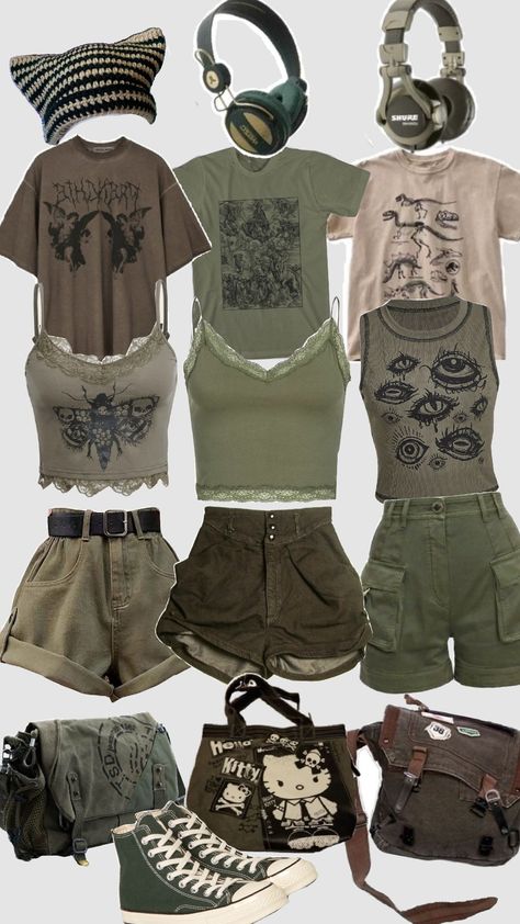 Baddie Core Outfits, Fairy Core Outfit Ideas, Goblin Core Summer Outfits, Fairygoth Outfit, Therian Outfits For School, Fairy Core Grunge Outfits, Adventure Core Aesthetic Outfits, Fairygrunge Outfit Ideas, Earthy Grunge Aesthetic