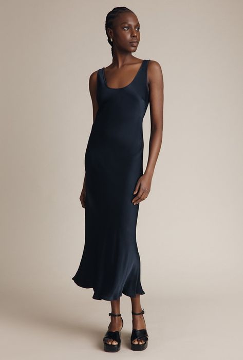 Ghost Palm Dress, Dana Dress, Claudia Dress, Palm Dress, Slip Midi Dress, Elle Dress, Glad Rags, Midi Slip Dress, Navy Midi Dress