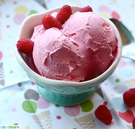 Raspberry Ice Cream Recipe, Chocolate Frozen Yogurt, Chocolate Covered Blueberries, Sherbet Recipes, Raspberry Sherbet, Raspberry Rhubarb, Peach Melba, Raspberry Ice Cream, Raspberry Coconut