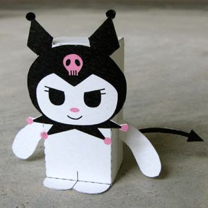 <3 Kuromi Clothing, Onegai My Melody, Paper Toy Printable, Cute Kuromi, Jester Hat, Hello Kitty Kuromi, Paper Origami, Paper Toy, The Rival