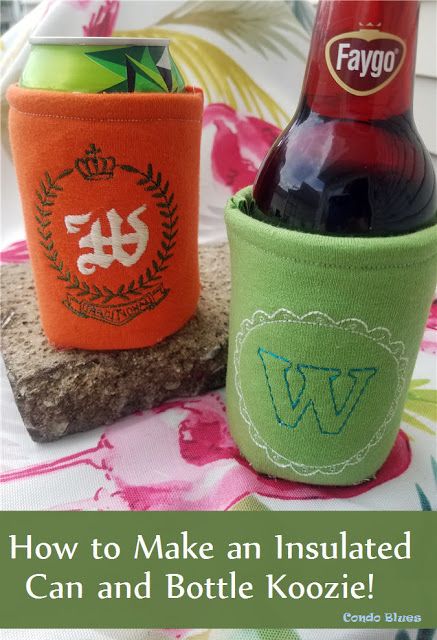 Koozie Pattern Free, Can Koozies Diy, Diy Drink Coozie, Sewing Beer Coozie, Upcycle Embroidery, Ooze Cup Cozies, Koozie Holder, Sew Upcycle, Koozie Pattern