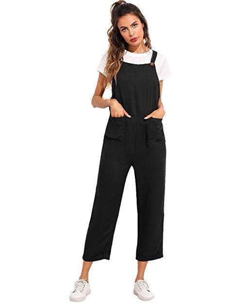 Amazon.com: Verdusa Women's Sleeveless Straps Pockets Plaid Culotte Jumpsuit Overalls: Clothing Overalls Aesthetic, Red Overalls, Cold Shoulder Jumpsuit, Jumpsuit Overalls, Straps Jumpsuit, Pocket Jumpsuit, Black Overalls, Culotte Jumpsuit, Teacher Outfit