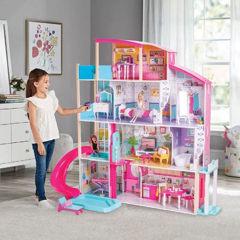 Sam’s Club is currently offering this Member’s Mark Beachside Dollhouse for only $79.91 (reg. $149.98). You save 47% off the retail price for this dollhouse. Plus, this item ships free for Plus members. This is the lowest price we could find online by about $35. The Member’s Mark Beachside Dollhouse features ten separate rooms, five […] Dolly Doll, Barbie Room, Barbie Doll House, Members Mark, Pretend Play Toys, Wooden Dollhouse, Top Toys, Barbie House, Dessin Adorable