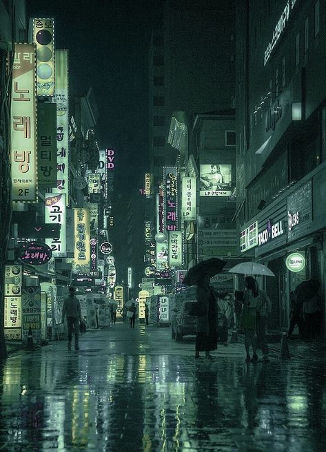 Dark Green Pastel Aesthetic, Rain In City Aesthetic, Dark Rainy City Aesthetic, Sage Green City Aesthetic, Rainy Places Aesthetic, Green Dark Wallpaper Aesthetic, Dark Green Rain Aesthetic, Green Rain Aesthetic Wallpaper, Rain Aesthetic City Night