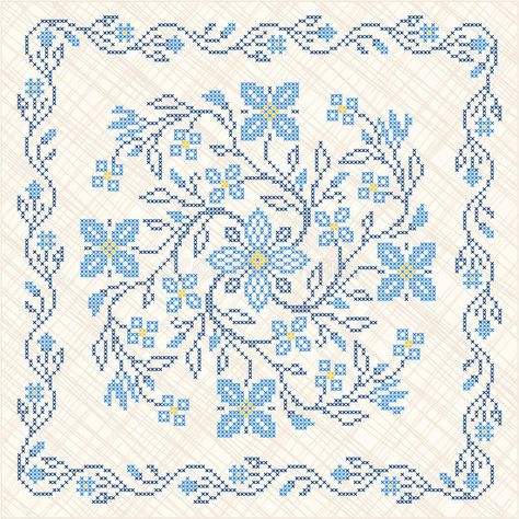 Cross-stitch embroidery in Ukrainian style vector illustration Biscornu Cross Stitch, Embroidery Ornaments, Cross Pictures, Cross Stitch Pillow, Framed Cross Stitch, Crochet Lessons, Cross Stitch Borders, Clip Art Borders, Free Cross Stitch