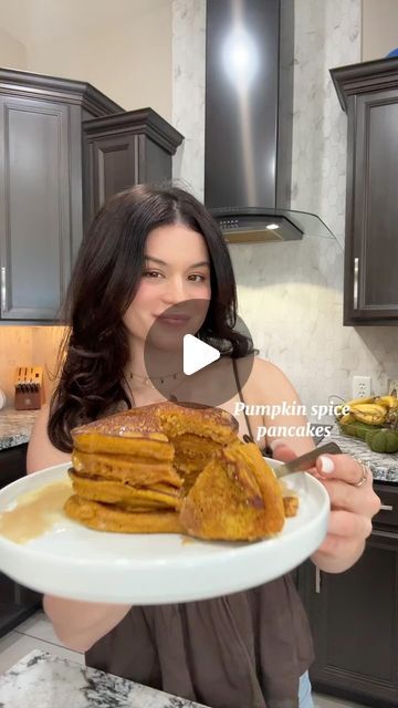 Anahi Perez on Instagram: "Pumpkin Spice Pancakes
Ingredients:
* 1 cup all-purpose flour
* 2 tablespoons brown sugar
* 2 teaspoons baking powder
* 1/4 teaspoon salt
* 1/2 teaspoon ground cinnamon
* 1 tsp pumpkin spice 
* 1/2 cup canned pumpkin puree
* 1 large egg
* 2 tablespoons unsalted butter, melted (plus more for cooking)
* 1 teaspoon vanilla extract
* 1 c milk
Optional Toppings:
* Maple syrup
* Whipped cream
* Chopped pecans or walnuts
* A sprinkle of additional cinnamon sugar

Instructions:
 * In a bowl, combine the milk, pumpkin puree, egg, melted butter, and vanilla extract. Mix well until fully combined.
 *  Sift the flour, sugar, baking powder, salt, cinnamon, pumpkin spice, all in one bowl
 * Heat a non-stick skillet or griddle over medium heat and lightly grease with butter or Cinnamon Swirl Pancakes, Spice Pancakes, Pumpkin Spice Pancakes, Cinnamon Pumpkin, Pancakes Ingredients, Cinnamon Swirl, Fall Food, Oat Flour, Canned Pumpkin