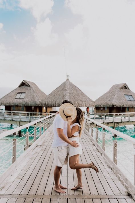 Beachside-Honeymoon-Adventure-Session-Conrad-Bora-Bora-20 Bora Bora Photoshoot, Couple Honeymoon Pictures, Bora Bora Outfits, Manifest Husband, Vietnam Outfits, Maldives Couple, Resort Pics, Vacay Pictures, Honeymoon Photoshoot