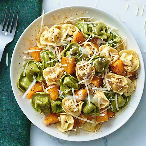 Tortellini with Pumpkin, Brown Butter and Sage Sauce - Freshly Made Italian Pasta, Sauces & Cheese Butter And Sage Sauce, Italian Pasta Sauces, Pumpkin Alfredo Sauce, Butter Broccoli, Brown Butter Sage, Sage Sauce, Cheesy Mac And Cheese, Tortellini Bake, Asparagus And Mushrooms