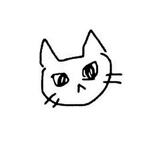 App Icons Drawings, Haerin Cat Drawing, New Jeans White Icon, Haerin Black And White Icon, Cat App Icon Aesthetic, Haerin White Icon, Cat Manga Icon, White Cat Widget, Newjeans Icons Widget