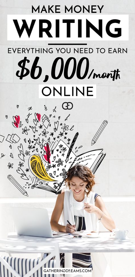 Want to get paid to write? This incredible guide will teach you how to get paid to become a freelance writer. Learn how to go from $0 to $6,000 a month following 8 simple steps! This is the perfect side hustle if you want to make money writing or if you want to work from home (or from anywhere!). #makemoneyonline #writing #freelancewriting #onlinebusiness #earnmoneyonline #makemoney #sidehustle #workfromhome #workathome Get Paid To Write, Paid To Write, Write Articles, Make Money From Pinterest, Online Writing Jobs, Make Money Writing, Make Money Today, Freelance Writing Jobs, Assignment Writing Service