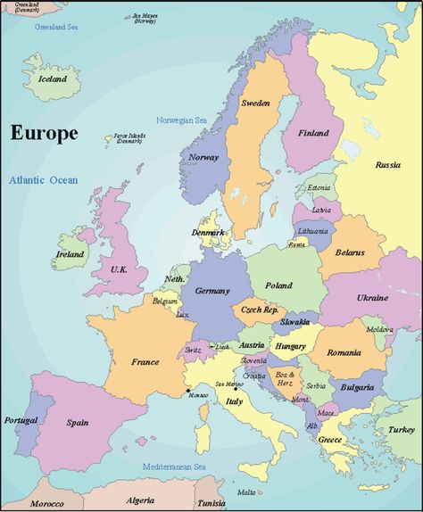 Europe map Italy Presentation, Europe Map Printable, Map Of Continents, World Map Europe, Free Printable World Map, Blank World Map, World Map With Countries, Map Quiz, Maps Aesthetic