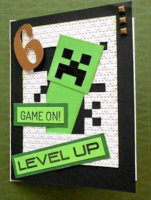 Minecraft Handmade Cards, Mind Craft Birthday Cards, Minecraft Birthday Card Ideas, Minecraft Cards Birthday, Minecraft Birthday Cards Handmade, Minecraft Card Ideas, Minecraft Birthday Card Diy, Minecraft Cards Handmade, Boy Birthday Cards Handmade