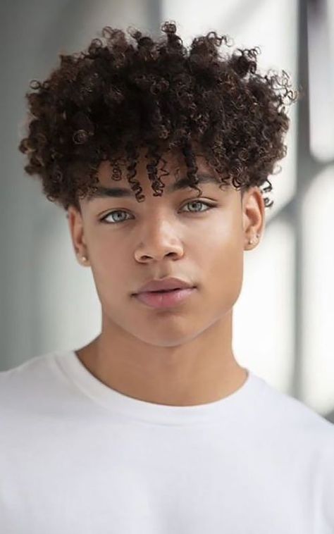 20 Coolest Haircuts for Teenage Guys in 2020 - The Trend Spotter Corey Campbell, Curly Hair Boy, Mixed Boys, Boys Curly Haircuts, Hairstyles For Naturally Curly Hair, Teen Haircuts, Caesar Haircut, Popular Mens Haircuts