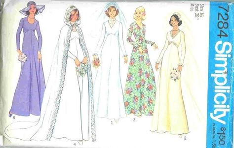 Vintage. Simplicity Magazine. PDF Format. Chic Sewing Clothing Models, T16. Patterns With English Tutorials PDF Format - Etsy Canada Cape Pattern Sewing, Sewing Clothing, Bridal Bridesmaid Dresses, Dress Sewing Pattern, Wedding Bridesmaid Dresses, Vintage Sewing Patterns, Sewing Clothes, Bridal Wedding, Vintage Sewing