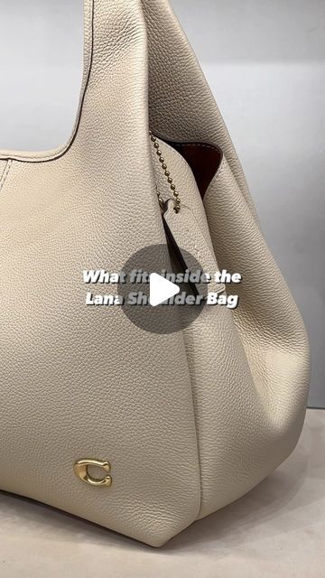 Coach on Instagram: "Fun fact: the Lana Shoulder bag has three compartments, making it easy to secure and organize your belongings.🔒🌟 #CoachNY" Luxury Functional Coach Shoulder Bag, Lana 23 Coach, Coach Luna Shoulder Bag, Coach Lana Shoulder Bag, Coach Lana Bag, Coach Shoulder Bag With Palladium Hardware, Lana Shoulder Bag Coach, Fun Fact, Coach Bags