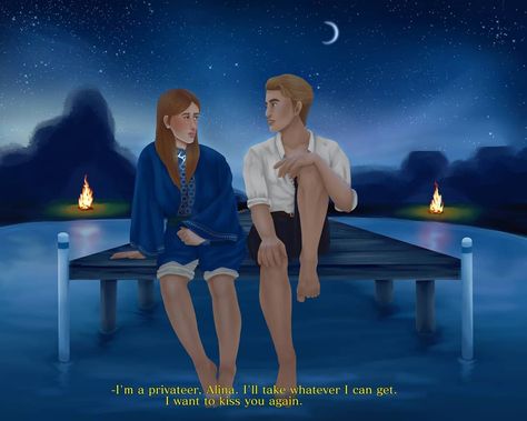 Alina Starkov And Nikolai, Alina And Nikolai Fanart, Drawing Of A Book, Lake Docks, Nikolai Lantsov, Alina Starkov, Bone Books, Film Journal, Grisha Trilogy