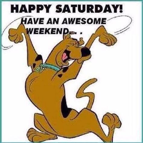 90 Funny Saturday Memes, Images & Pics for a Happy Weekend Scooby Doo Games, Happy Saturday Pictures, Saturday Memes, Saturday Pictures, Happy Saturday Images, Saturday Humor, Scooby Doo Pictures, Saturday Images, Scooby Doo Images