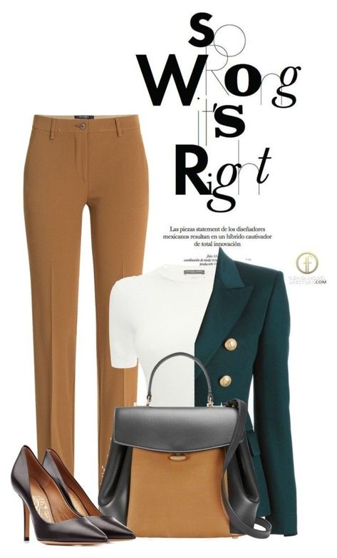 "Untitled #1371" by unagii ❤ liked on Polyvore featuring Alexander McQueen, Etro, Balmain, Nina Ricci and Salvatore Ferragamo 9to5chic Outfits, Stylish Work Attire, Corporate Outfits, Professional Wear, Professional Outfits, Business Casual Outfits, Work Attire, Business Outfits, Office Outfits