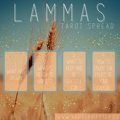 Lammas Lughnasadh Tarot Spread, Lammas Tarot Spread, Lughnasadh Tarot Spread, Witchy Practices, Samhain Tarot, Tarot Inspiration, Tarot Time, Lammas Lughnasadh, Ritual Ideas