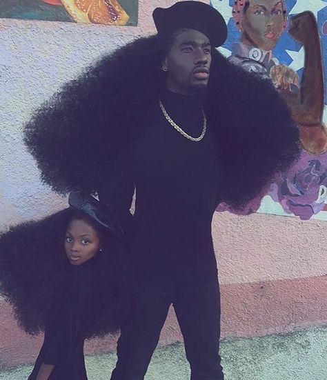 Benny Harlem, Pelo Afro, Father Daughter, Black Power, Big Hair, Black Is Beautiful, Fashion Photo, Hair Goals, Lany