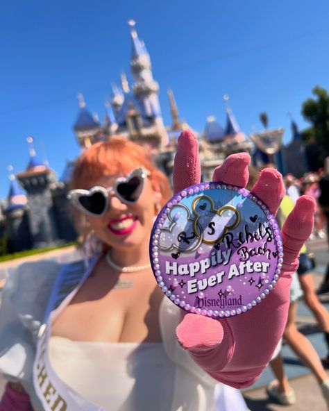 Day one of the Rebelpalooza bachelorette party kicked off by going to Disneyland and omfg 💕 Outfit #1 showed up and showed out 🔥 #rebelsbacheloretteparty Disneyland Bachelorette Party, Disneyland Bachelorette, Moh Duties, Ever After, Bachelorette Party, Disneyland, Collage, Pins, Quick Saves