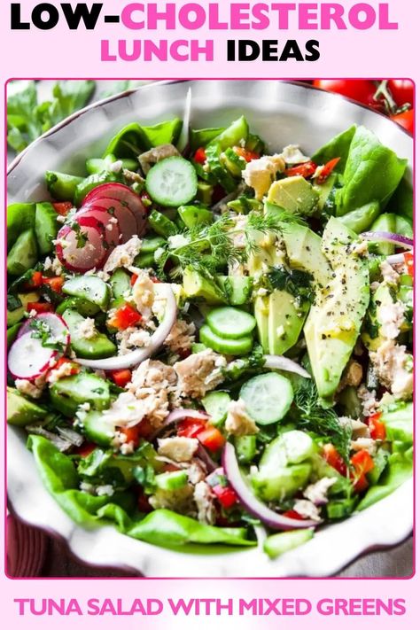 17+ Easy Low-Cholesterol Lunch Ideas To Save Your Heart - Oh My Gut Low Cholesterol Recipes Dinner, High Fibre Lunches, Turkey Lunch Meat, Low Fiber Diet, Low Cholesterol Recipes, Fresh Tuna, Heart Healthy Diet, Simple Meals, Cholesterol Lowering Foods