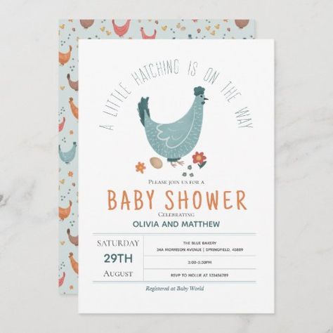 Boys Cute Modern Farm Chicken Baby Shower Invitation #zazzle #weddinginvitations #birthdayinvitations #babyshowerinvitations #zazzleinvitations #monogram #businesscards #graduation #homedecor Baby Boy Shower Themes Unique, Baby Shower Spring, Whimsical Baby Shower, Chicken Illustration, Farm Chicken, Baby Shower Invitations Design, Coed Baby Shower, Boy Baby Shower Themes, Baby Shower Invitations For Boys