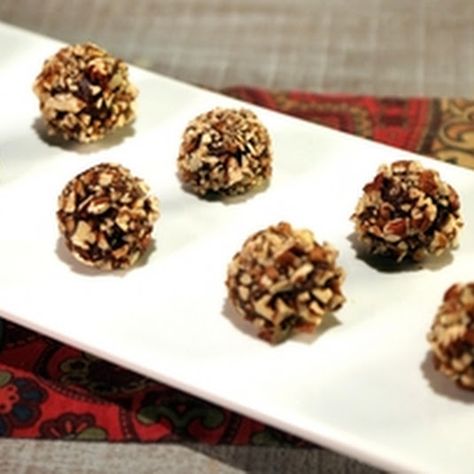 Maple Pecan Bourbon Balls Bourbon Ball, Cooking With Bourbon, Bourbon Balls Recipe, Pecan Balls, Bourbon Balls, The Chew Recipes, Tasty Dessert, Maple Pecan, The Chew