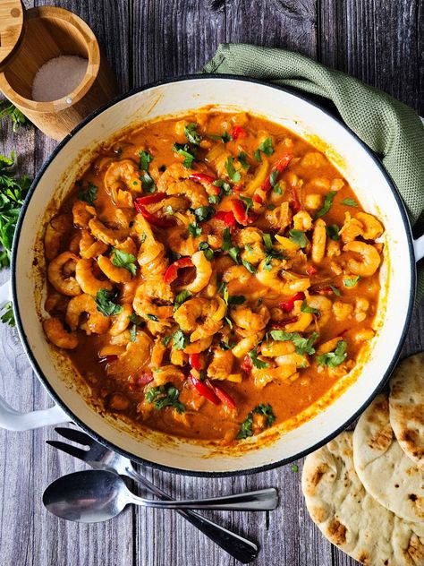 Shrimp Curry Recipe, Creamy Coconut Sauce, Coconut Curry Shrimp, Shrimp Curry, Coconut Sauce, Curry Shrimp, Easy Shrimp, One Pan Meals, Curry Recipe