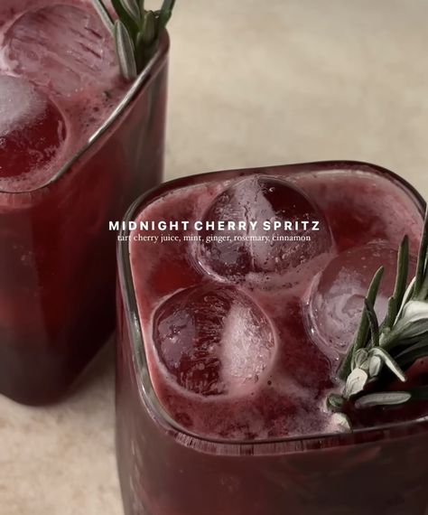 Spritz Mocktail, Calming Herbs, Iced Drinks Recipes, Healthy Juice Drinks, Tea Drink Recipes, Tart Cherry Juice, Drink Recipes Nonalcoholic, Refreshing Drinks Recipes, Peaceful Sleep