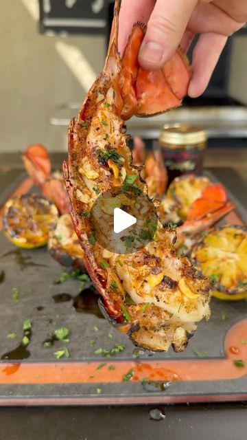 Broiled Lobster Tail In Oven, Grill Lobster Tail, Fried Lobster Tail Recipe, Grilled Lobster Tail Recipe, Grill Lobster Tail Recipe, Lobster Food, Lobster Tail Recipe, Broil Lobster Tail, Lobster Thermidor