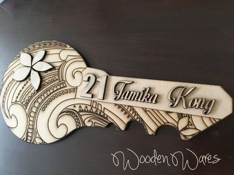 21st Birthday Key Design, 21st Keys Design, 21st Key Ideas Design, 21st Key Ideas, Birthday Party Program, 21st Key, Bday Surprise, Tattoo Birthday, 21st Birthday Celebration